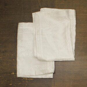 NEW Hotel Collection 2 Geo Zippered Pillow Shams Ivory Off White Standard